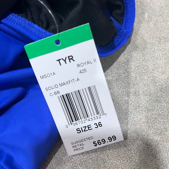 NWT TYR Women's TYR  Solid Maxfit One Piece size 36(large) Olympics style - Picture 7 of 9